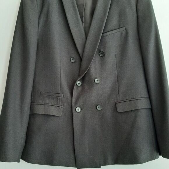 CALVIN KLEIN Light Blazer Jacket Dark Gray Men's Sz XXL - Picture 3 of 14